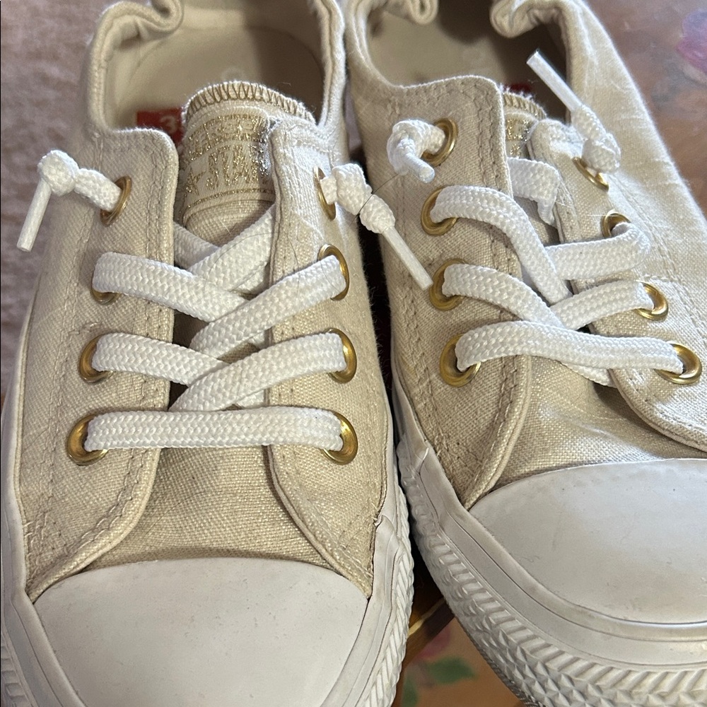 Converse Cream Canvas Women's Sneakers
